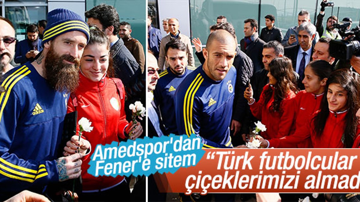 Amedspor ve Fenerbahçe arasında çiçek krizi