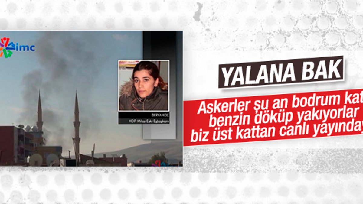 HDP'li Derya Koç'un benzin döküp yaktılar yalanı