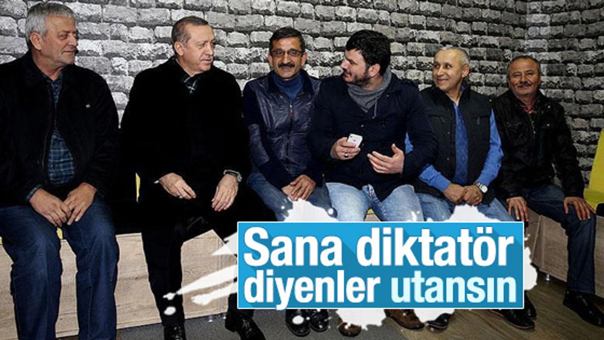 Cumhurbaşkanı Erdoğan Sarıyer'de esnafla sohbet etti