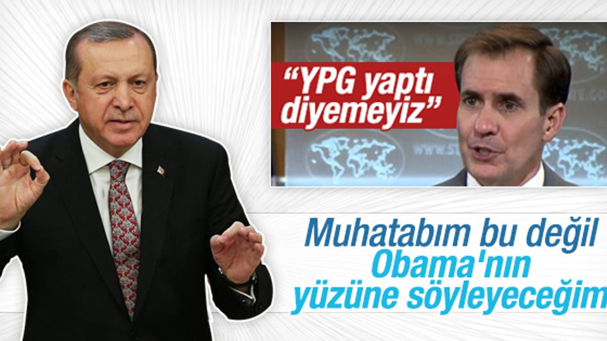 Erdoğan'a ABD'nin PYD yaptı diyemeyiz açıklaması soruldu