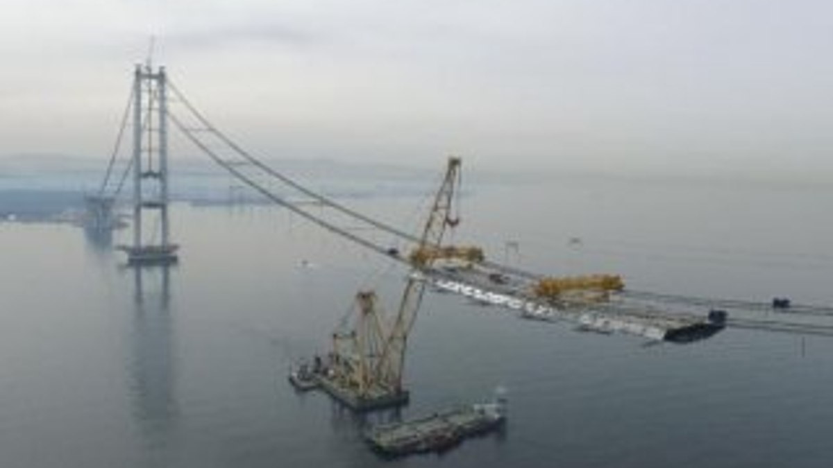 Körfez Geçiş Köprüsü'nde 275 metre tamamlandı