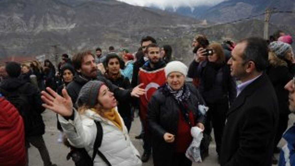 Cerattepe eylemine polis müdahalesi