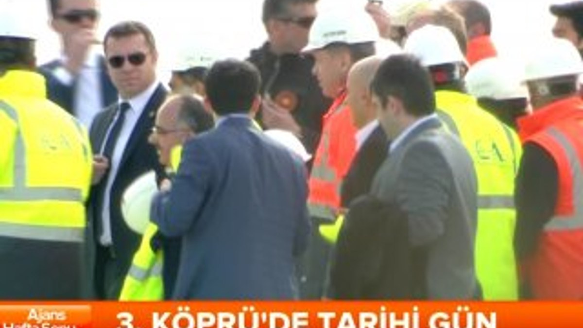 Erdoğan ve Davutoğlu 3. Köprü'de yürüdü