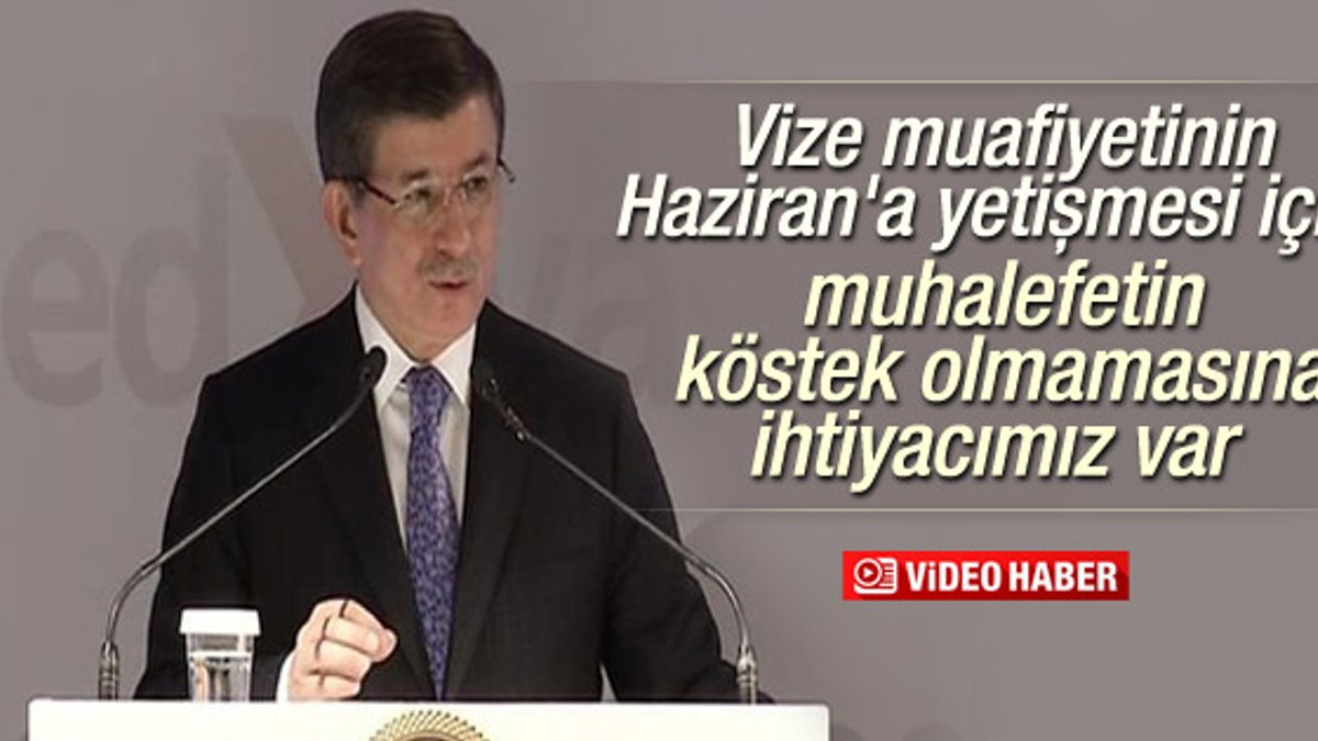 Başbakan Davutoğlu YASED resepsiyonunda konuştu