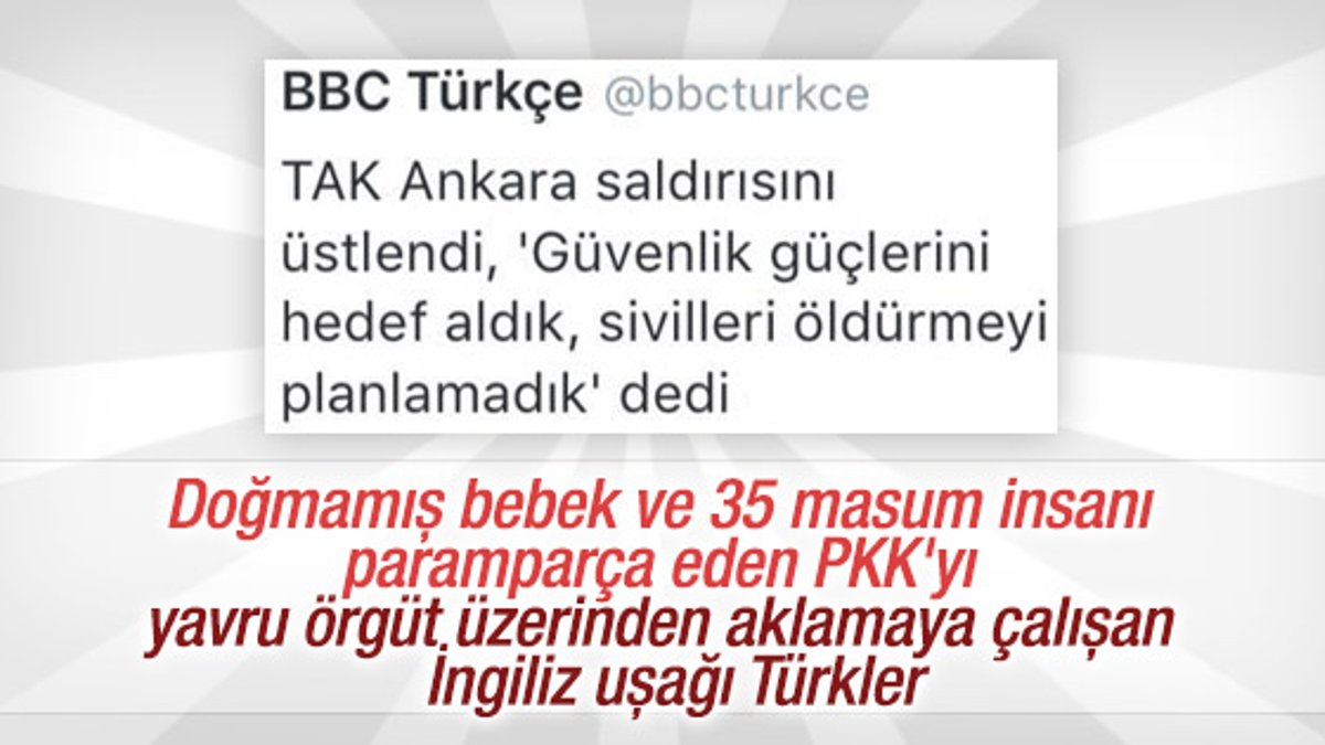 BBC PKK'yı TAK üzerinden aklamaya çalıştı