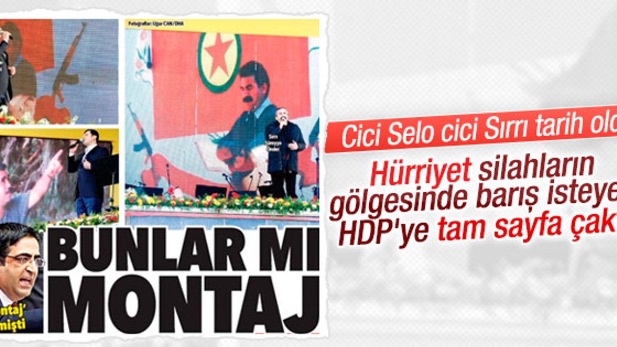 Hürriyet'ten HDP'ye tokat gibi cevap