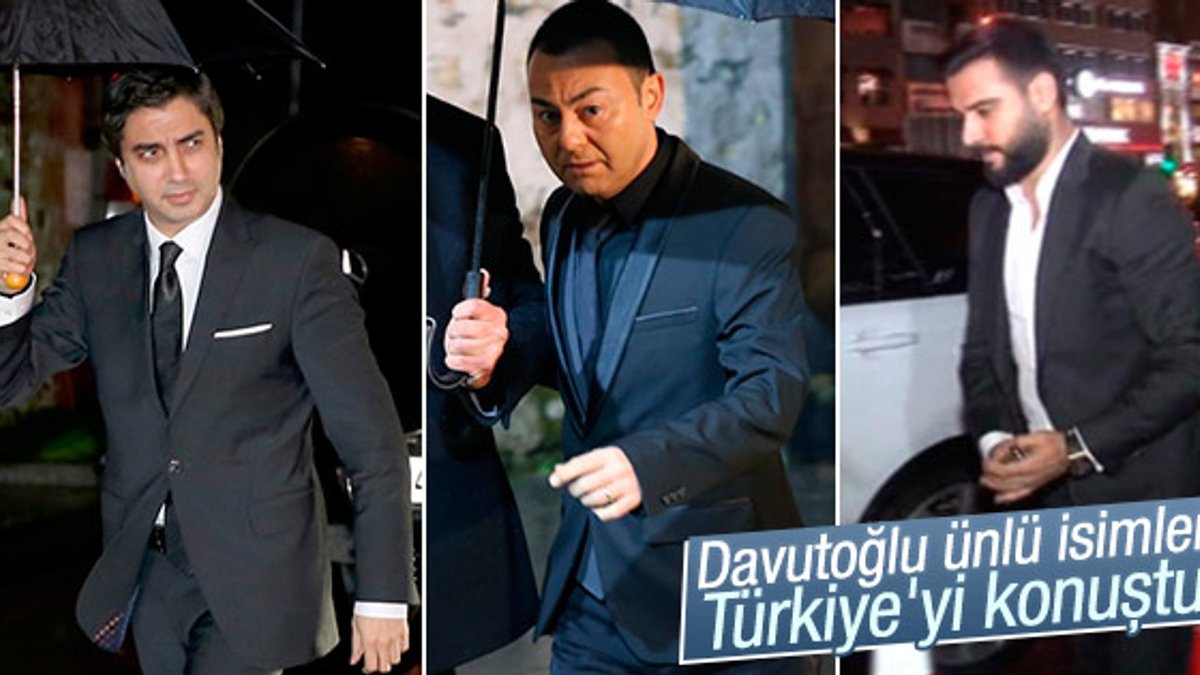 Davutoğlu 'Dost Meclis Yemeği'ne ünlü isimler katıldı