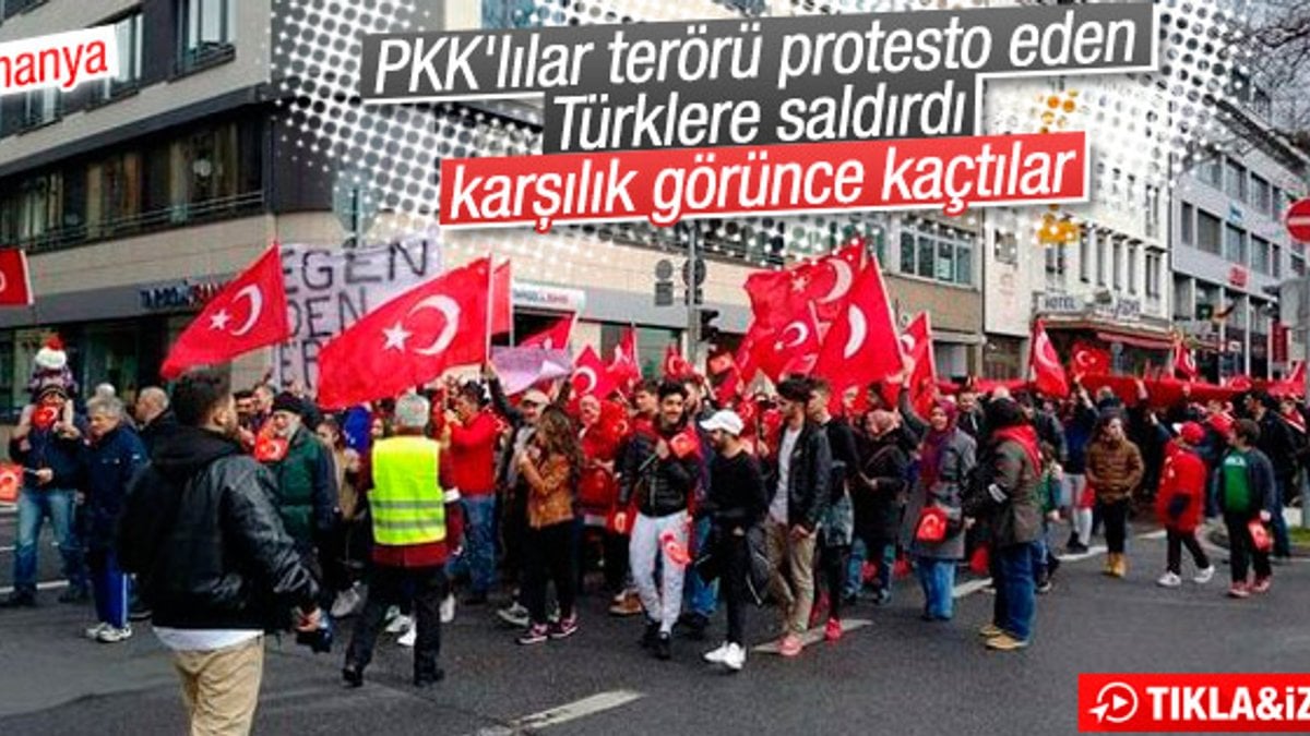Almanya'da PKK'lı teröristleri linçten polisler kurtardı