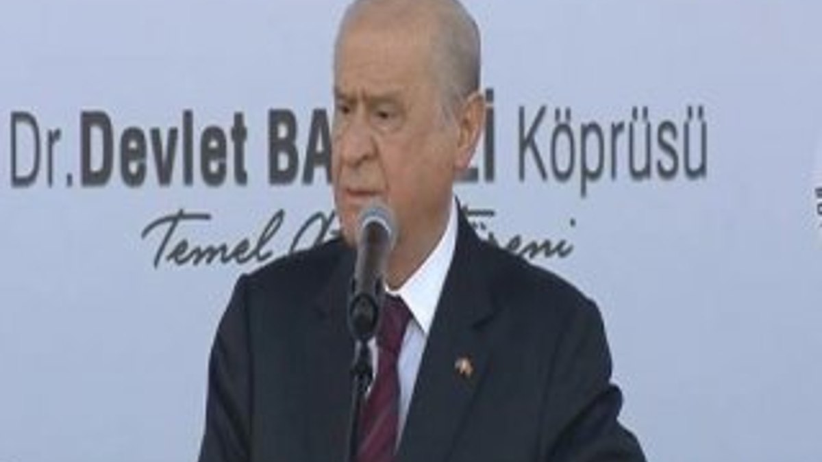 Devlet Bahçeli adını taşıyan köprünün töreninde