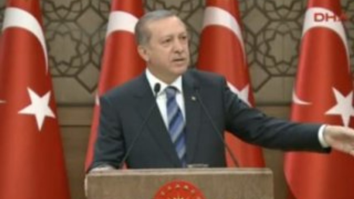 Cumhurbaşkanı Erdoğan Beştepe'de polislere seslendi