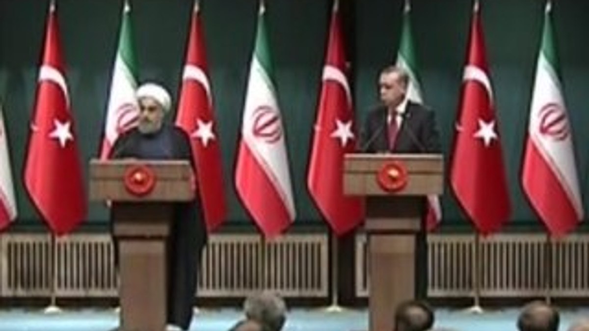 Erdoğan ve Ruhani'nin ortak basın açıklaması