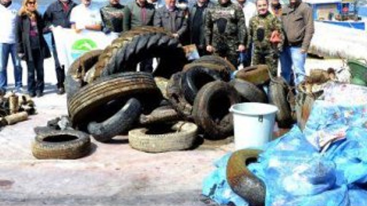 Bodrum'da deniz dibinden yarım ton atık çıktı
