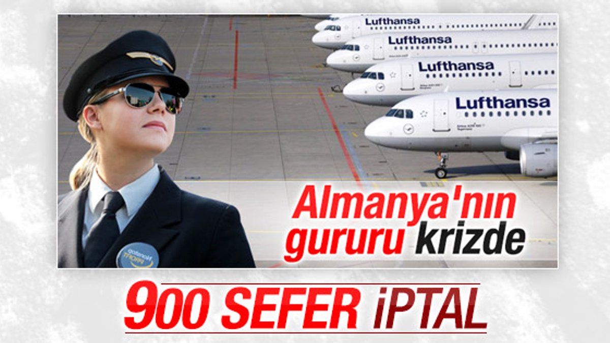 Lufthansa'da yeniden grev: 900 uçuş iptal