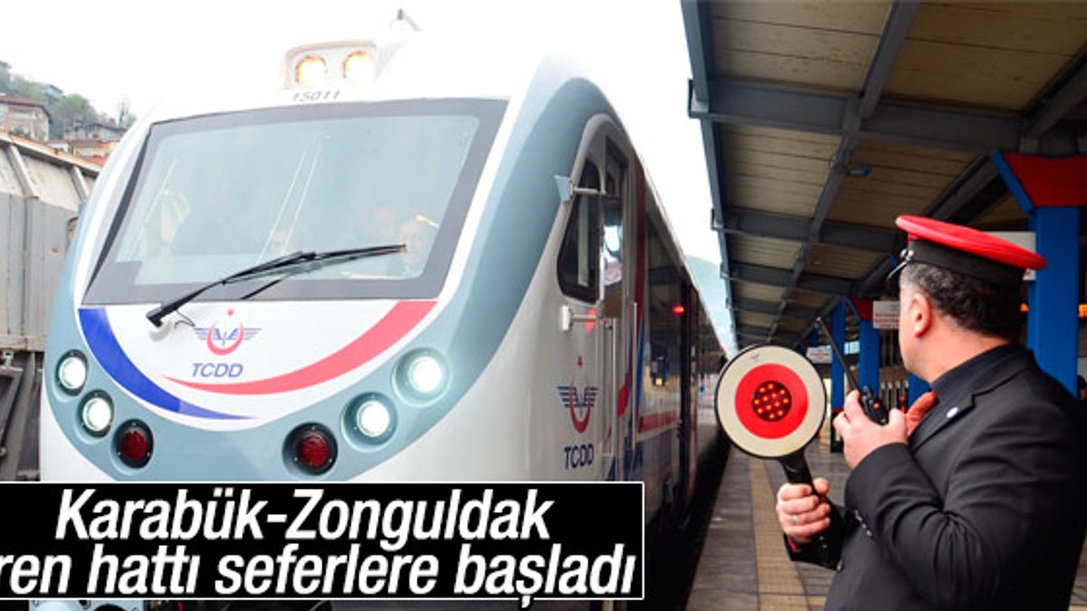 Karabük-Zonguldak demiryolu hattı açıldı