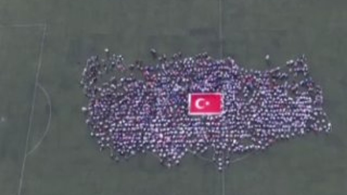 2 bin çocukla dev Türkiye haritası