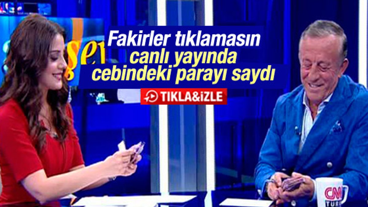 Ali Ağaoğlu canlı yayında cebindeki parayı saydı İZLE