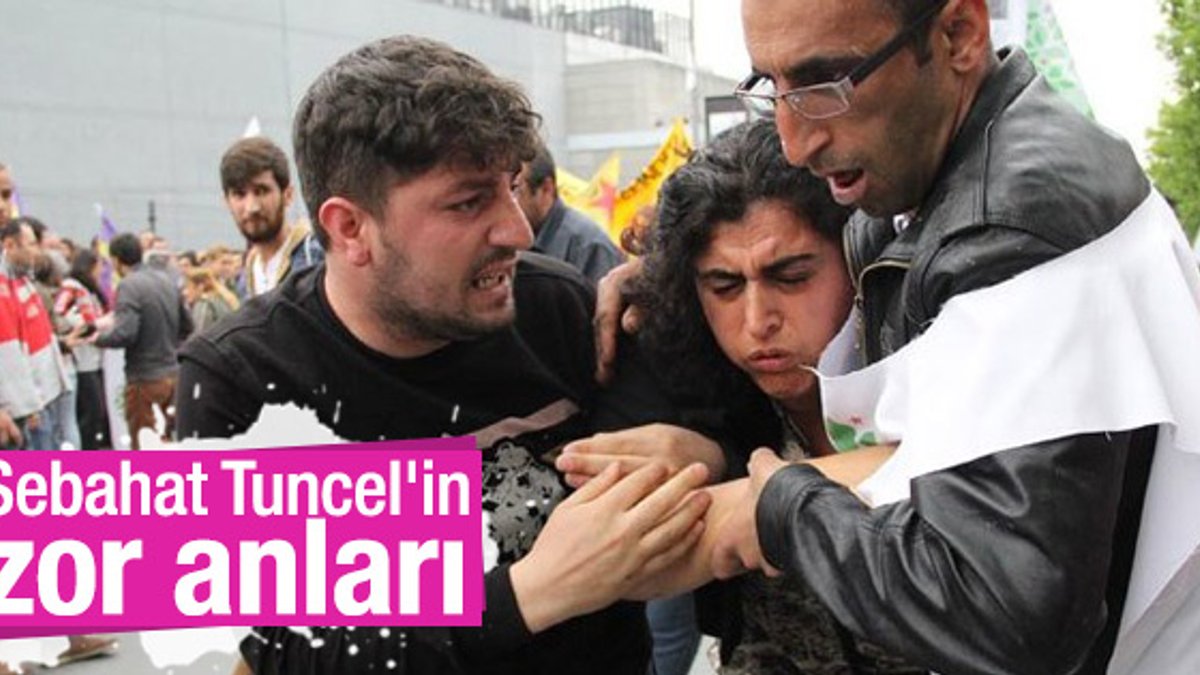 Bakırköy'de HDP'li Sebahat Tuncel'in zor anları