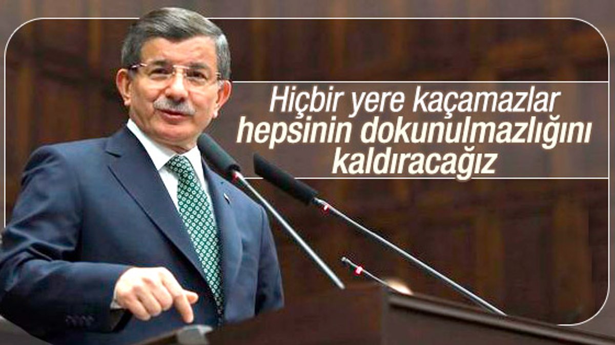 Ahmet Davutoğlu: Hiçbir yere kaçamazlar