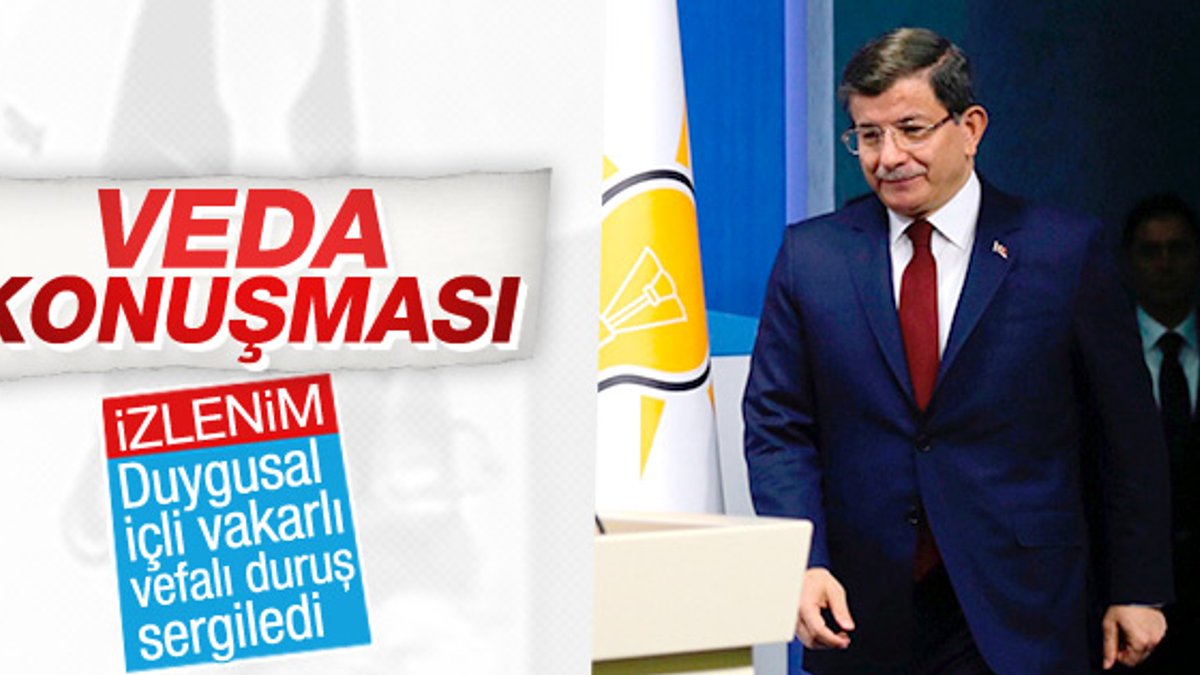 Ahmet Davutoğlu açıklama yaptı