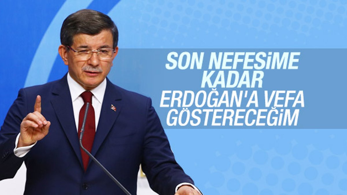 Davutoğlu: Erdoğan'ın onuru benim onurumdur