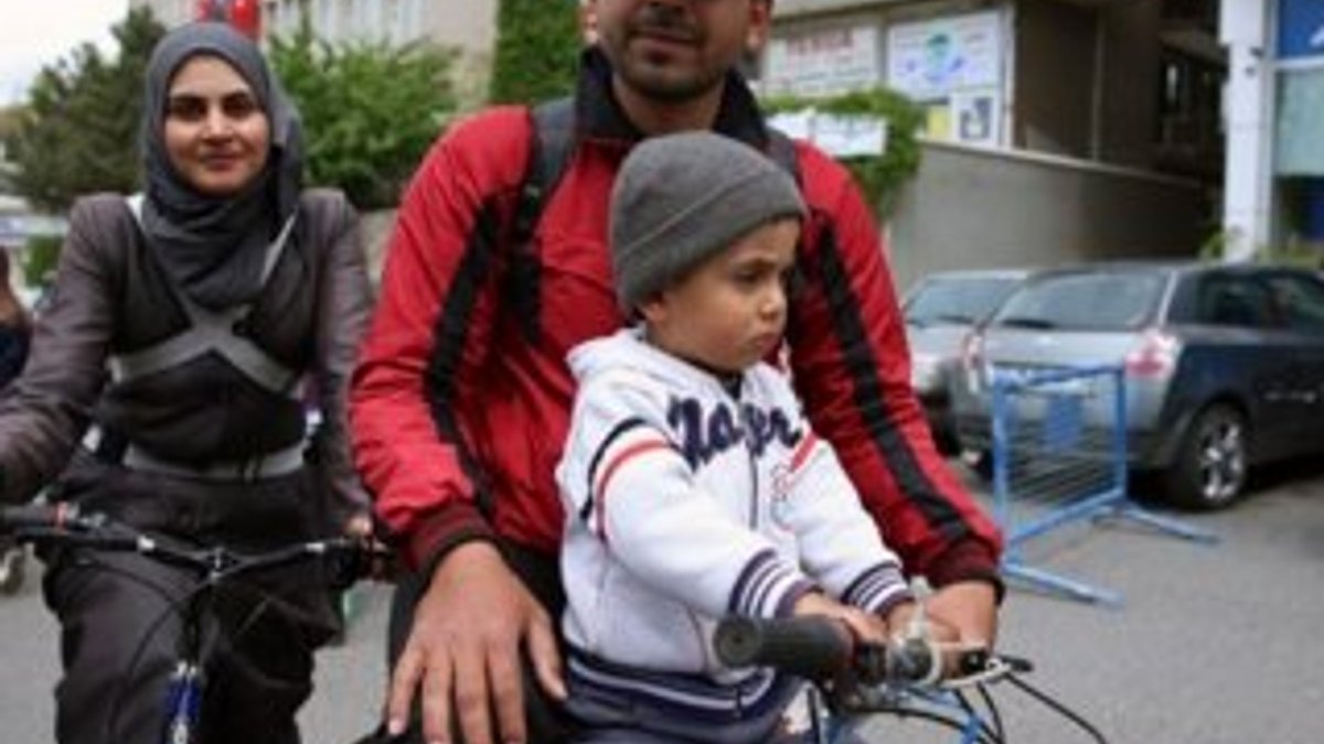 Suriyeli sığınmacı Mardin'den Ankara'ya pedal çevirdi
