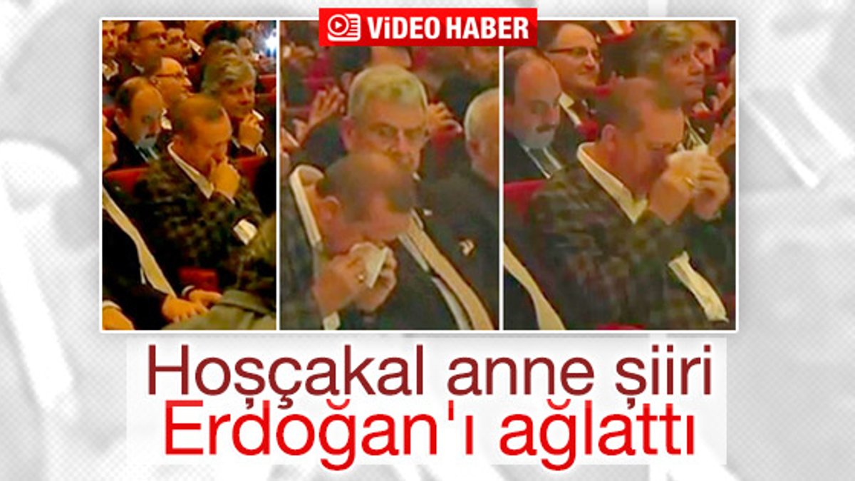 Erdoğan 'Hoşçakal Anne' şiirinde gözyaşlarını tutamadı