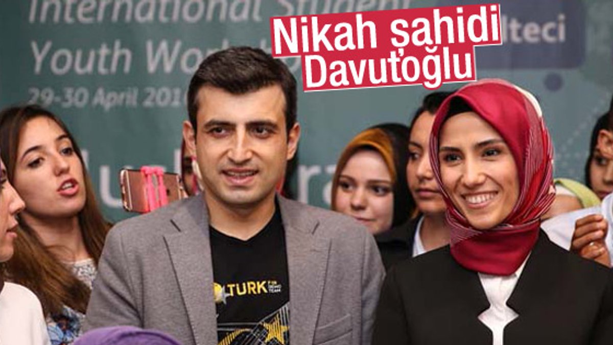 Davutoğlu Sümeyye Erdoğan'ın nikah şahidi olacak