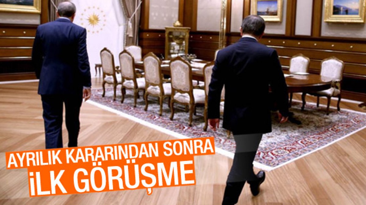 Beştepe'de Erdoğan-Davutoğlu görüşmesi