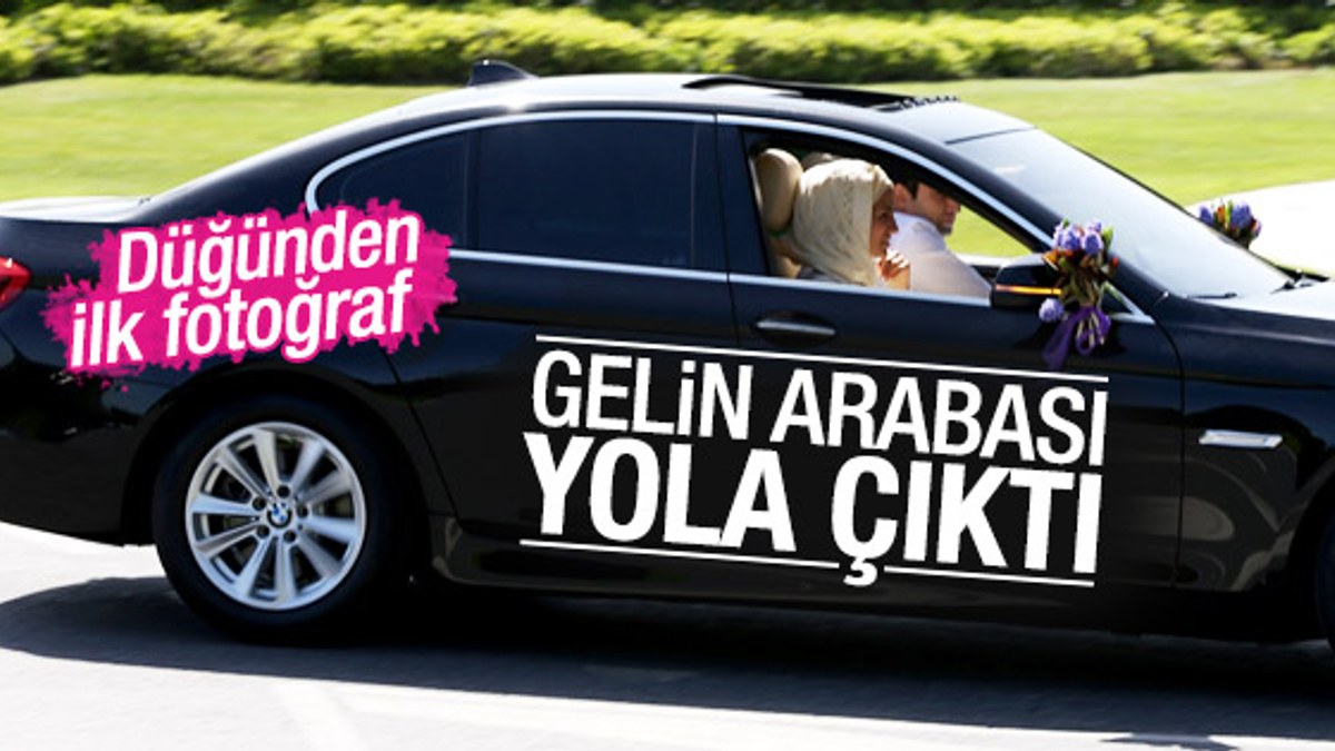 Sümeyye Erdoğan'ın gelin arabası Tarabya'dan çıktı