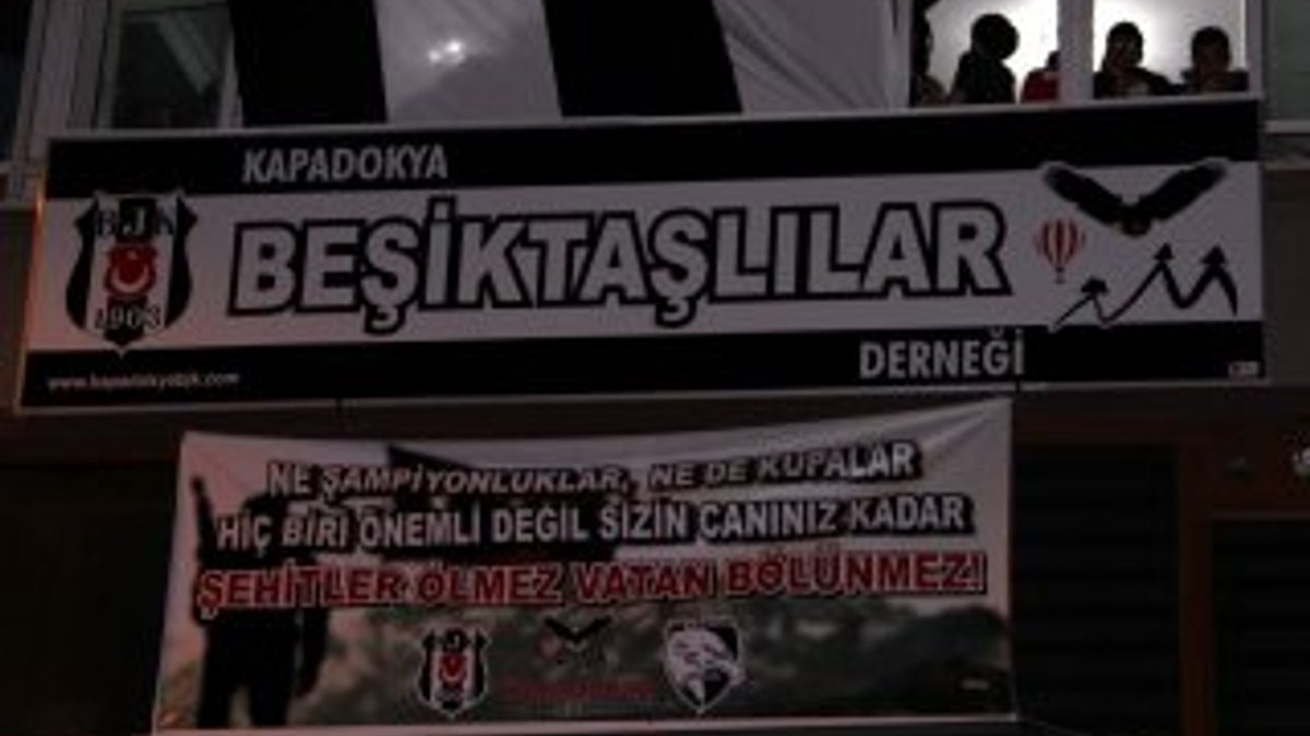 Nevşehir'de en anlamlı şampiyonluk pankartı