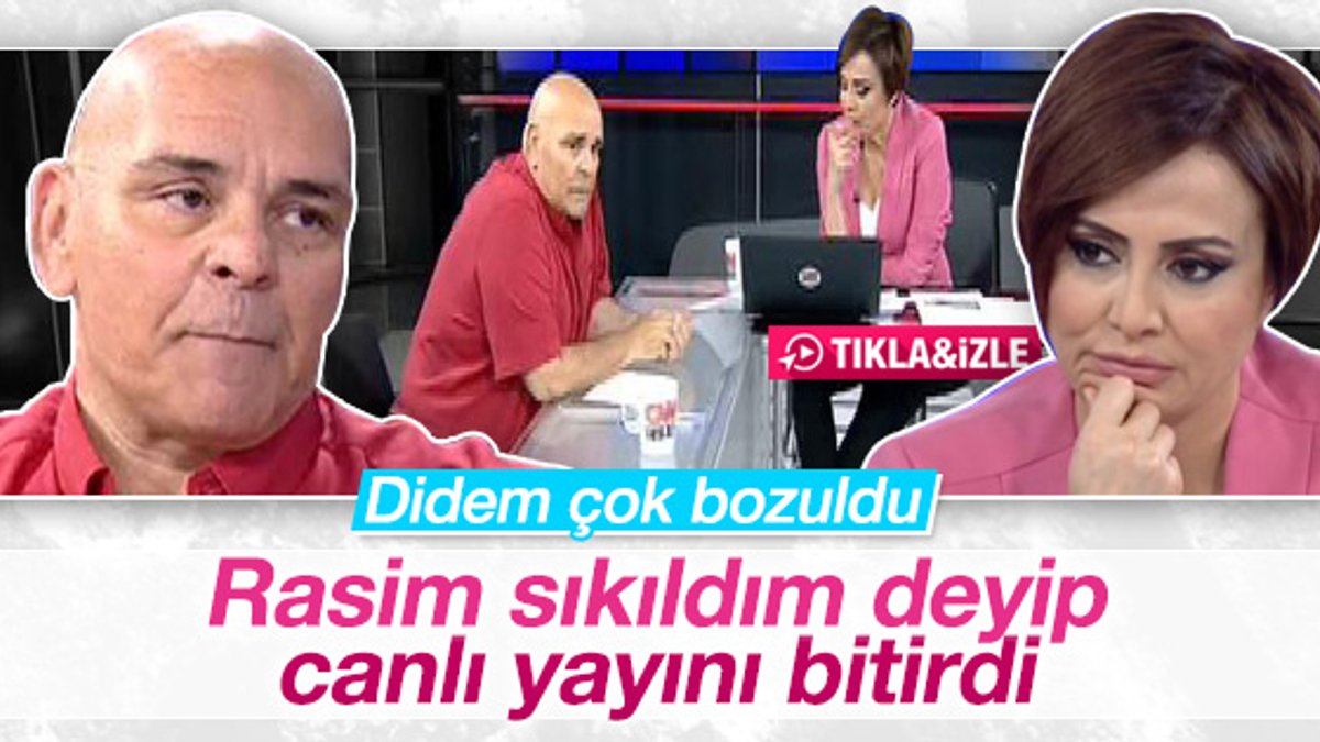 Rasim Öztekin Didem Arslan'ın sorularından sıkıldı: Bitsin