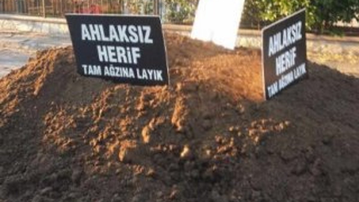 Erdoğan'a hakaret eden CHP'liye tezekli protesto