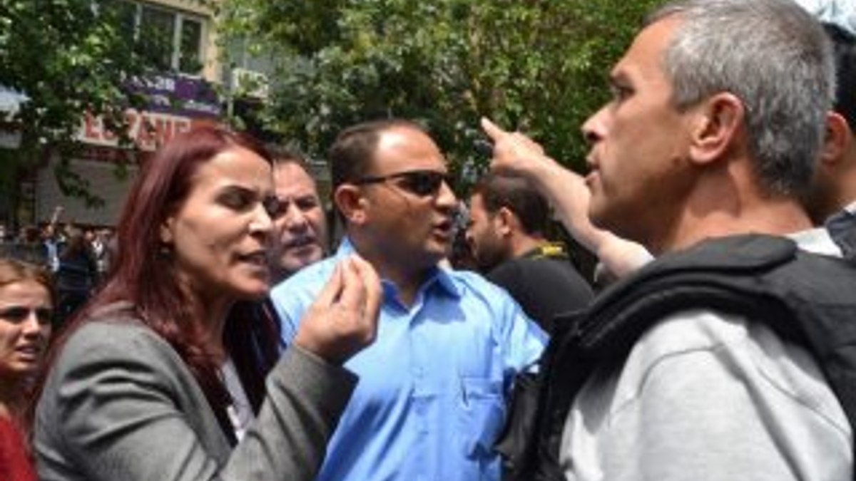 Terör örgütü sloganı atan HDP'liler TOMA ile sulandı