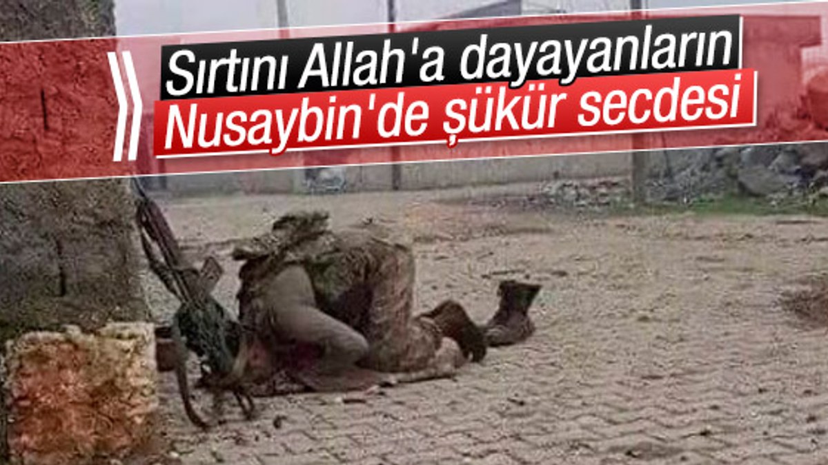 Nusaybin'de askerden şükür secdesi