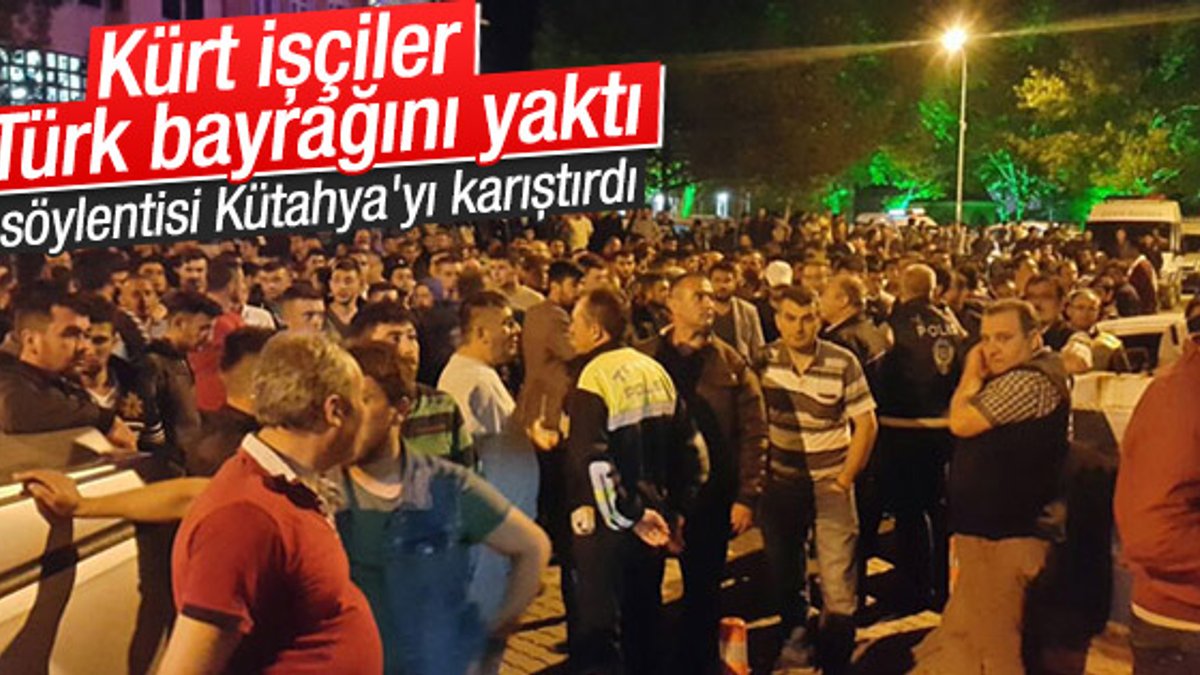 Türk bayrağı yakıldı iddiası Kütahya'yı karıştırdı