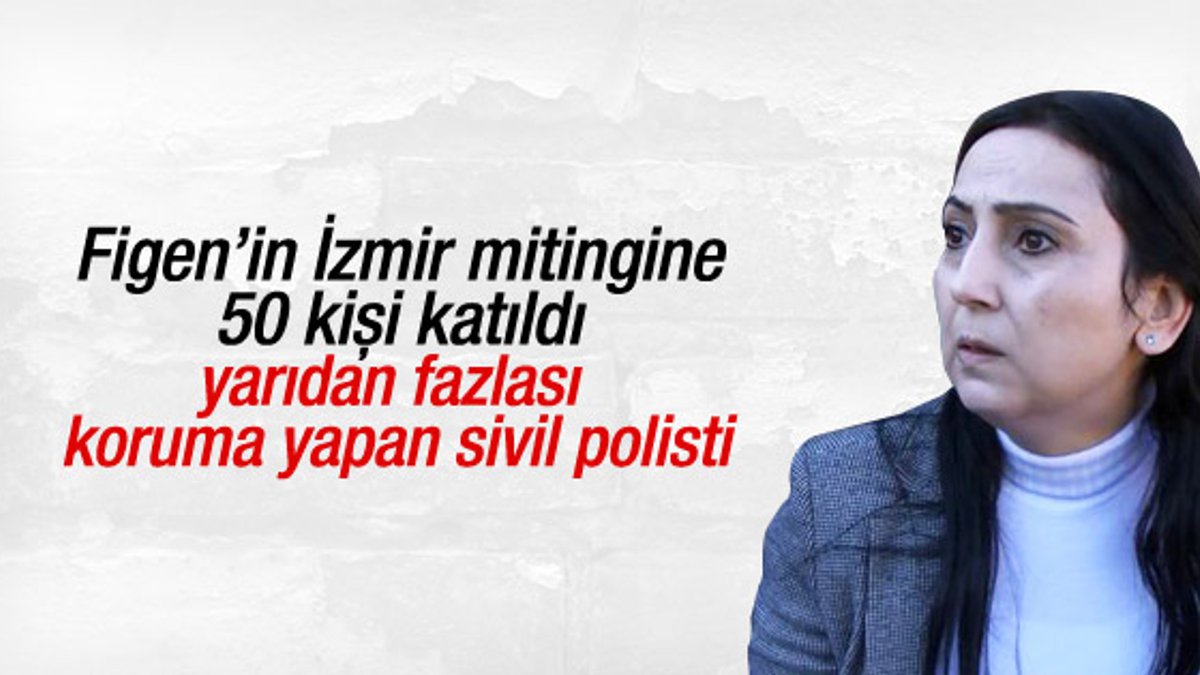 İzmir'de Figen Yüksekdağ'ın konuşması ilgi görmedi