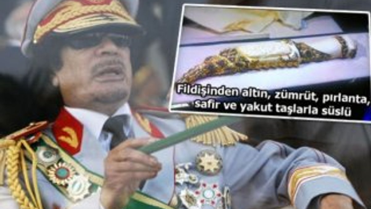 Kaddafi'nin yağmalanan hançeri İstanbul'da bulundu