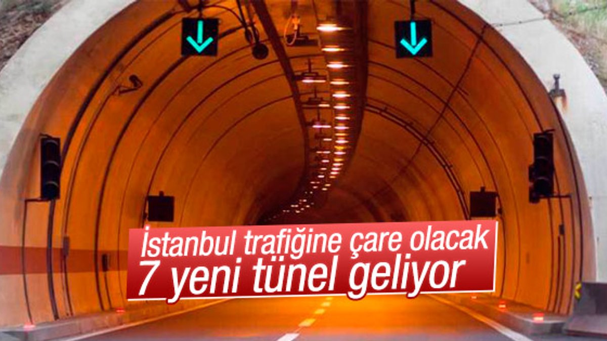 İstanbul'a 7 yeni tünel geliyor