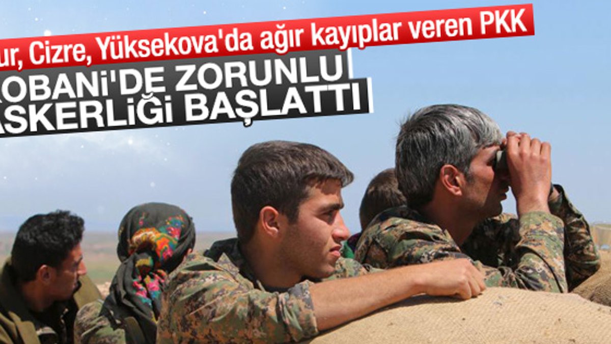PYD Kobani'de zorunlu askerlik başlattı