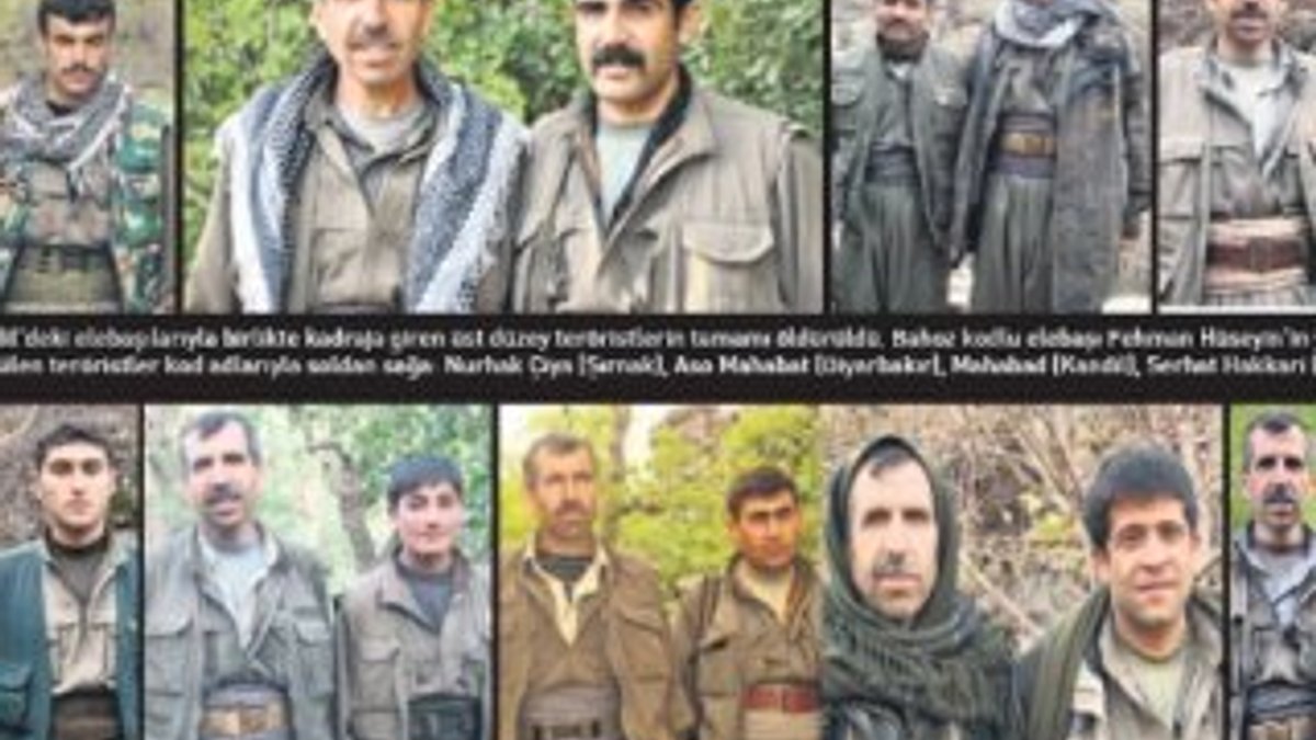 PKK'nın elebaşlarıyla fotoğraf çekilen teröristler öldürüldü