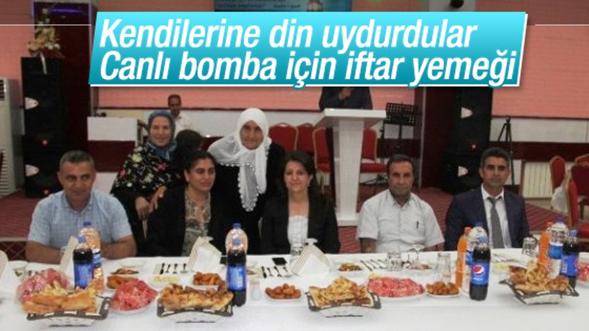 HDP'liler öldürülen PKK'lıların ailelerine iftar verdi