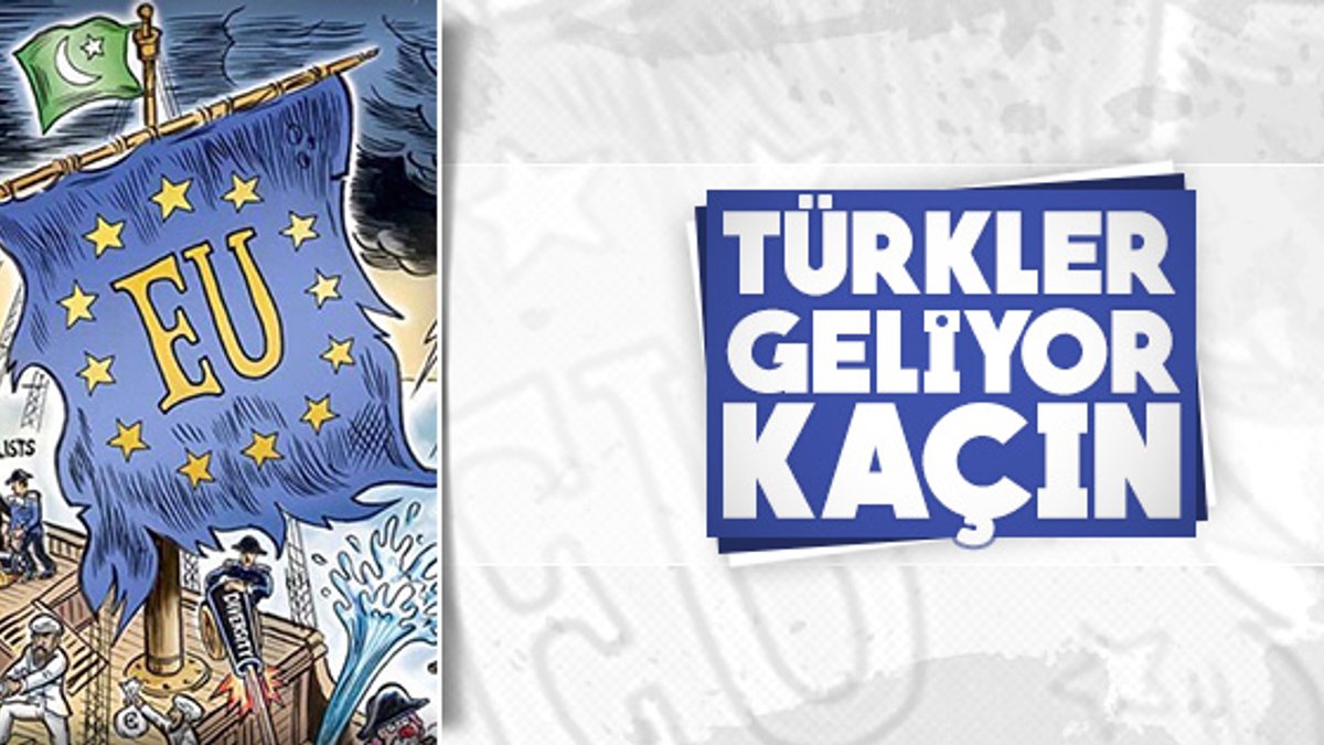 'Türkler AB'yi batırdı' karikatürü