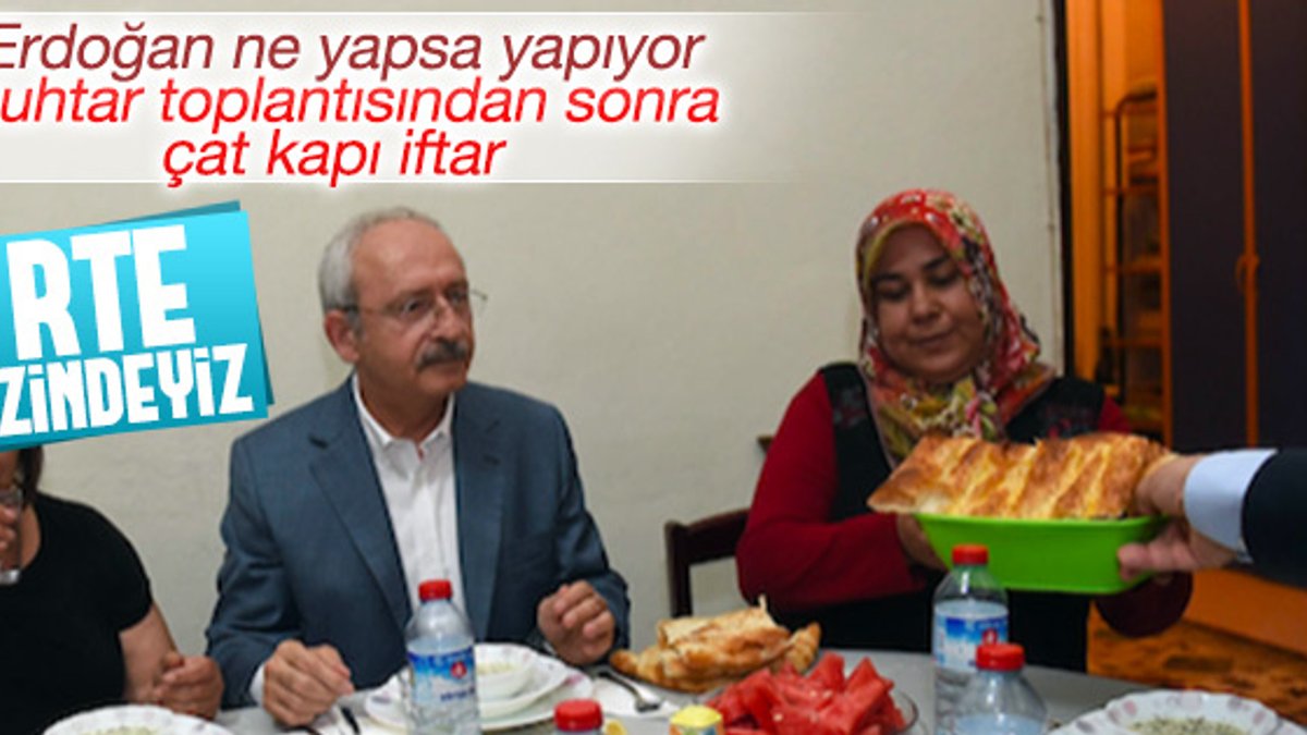 Kılıçdaroğlu apartman görevlisinin evinde iftar yaptı