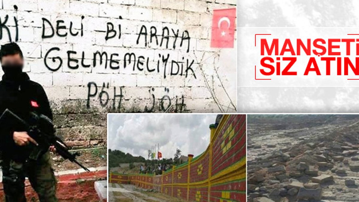 Lice'de PKK mezarlığı yıkıldı