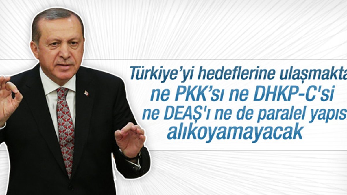 Erdoğan: Türkiye'yi hedeflerine ulaşmaktan alıkoyamayacaklar