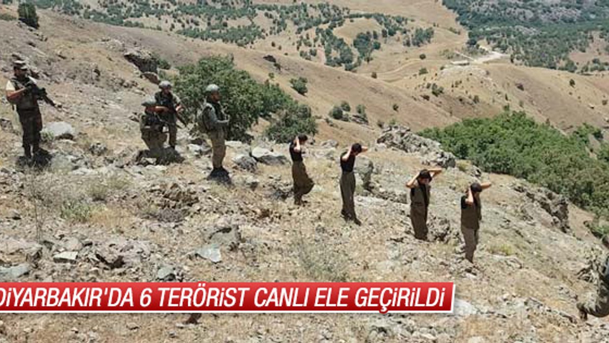 Diyarbakır'da sıkıştırılan 6 terörist yakalandı