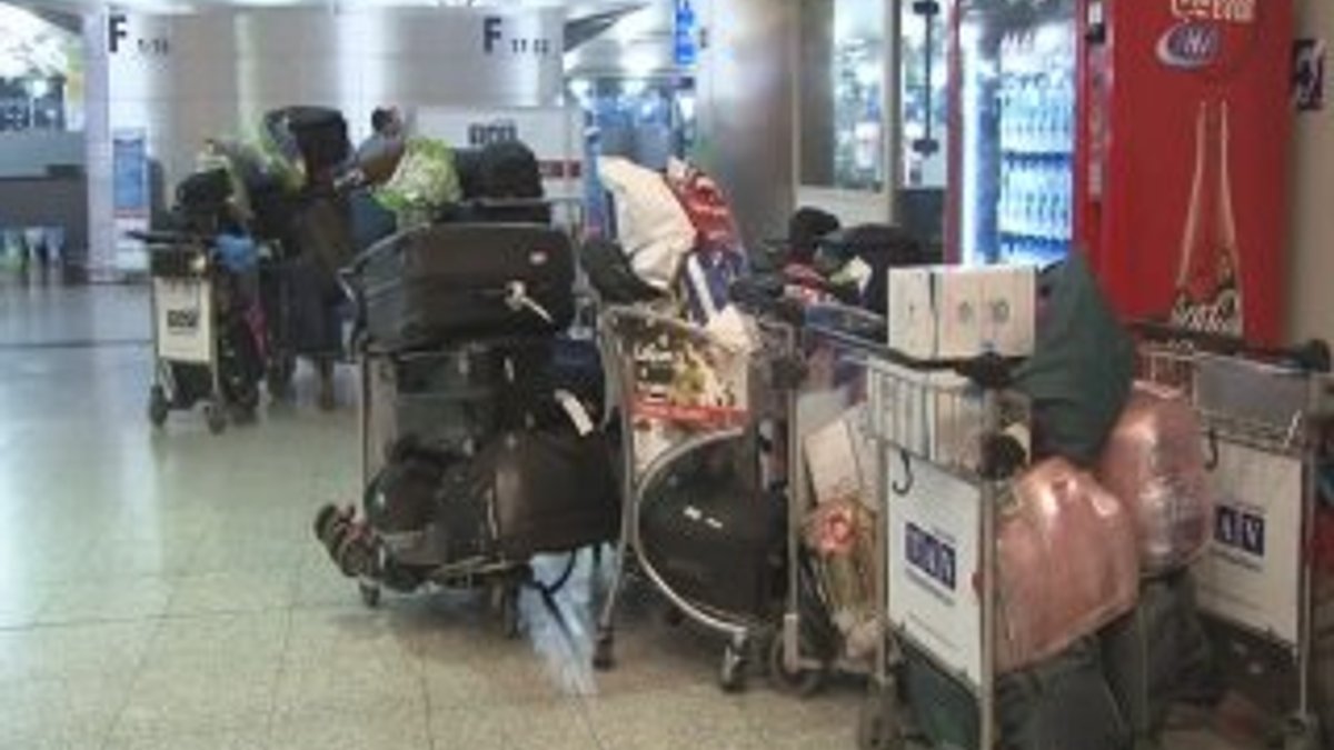 Atatürk Havalimanı'nda yüzlerce valiz sahipsiz kaldı