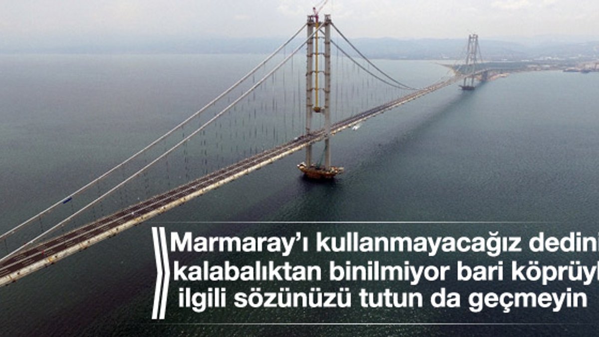 Osmangazi Köprüsü açıldı