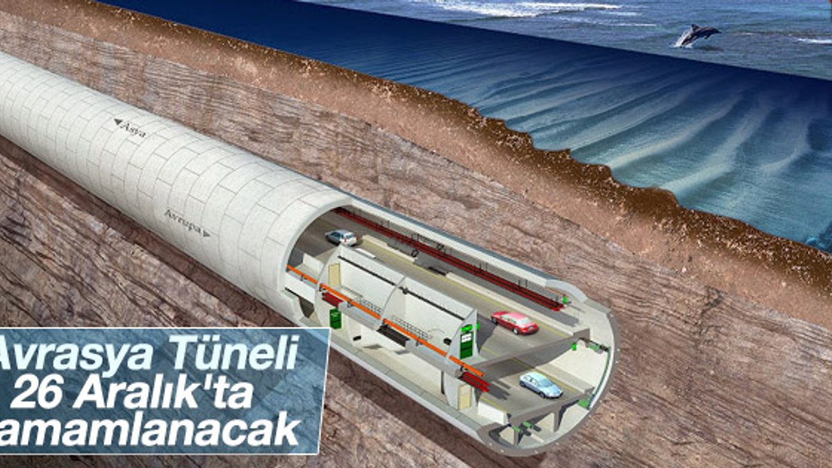 Avrasya Tüneli 26 Aralık'ta hizmete açılıyor