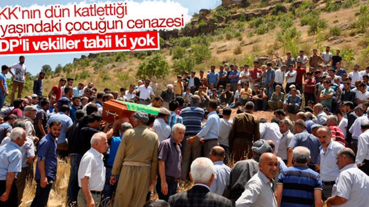 PKK saldırısında ölen çocuklar toprağa verildi